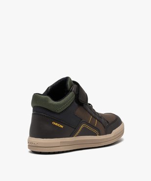 Baskets garçon mid-cut à lacets et scratch - Geox vue4 - GEOX - GEMO