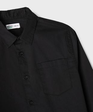 Chemise manches longues en coton uni garçon vue2 - GEMO 4G GARCON - GEMO