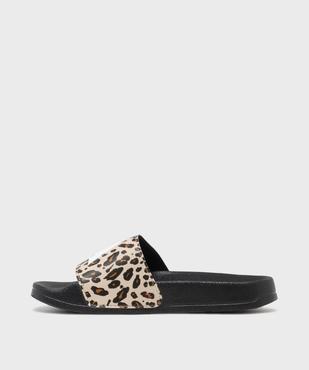 Mules de piscine Adilette Shower Logo fille - Adidas vue3 - ADIDAS - GEMO