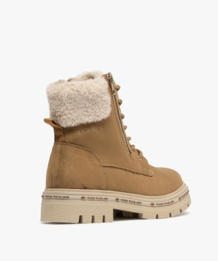Boots fourrées à lacets et zips femme vue4 - TOM TAILOR - GEMO