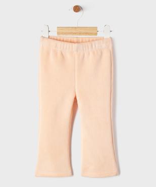 Pantalon en maille côtelée à doublure fourrure imitation bébé fille vue1 - GEMO(BEBE DEBT) - GEMO