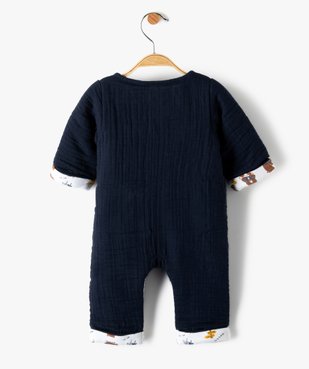 Pyjama bébé chaud en gaze avec doublure imprimée vue5 - GEMO(BB COUCHE) - GEMO