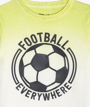Tee-shirt garçon tie-and-dye avec patch football vue2 - GEMO (ENFANT) - GEMO