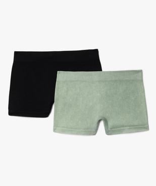 Boxer en maille côtelée fille (lot de 2) vue1 - GEMO (JUNIOR) - GEMO
