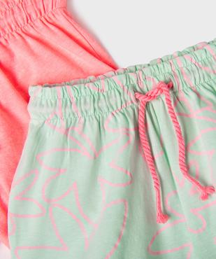 Short ample en jersey de coton bébé fille (lot de 2) vue5 - GEMO(BEBE DEBT) - GEMO