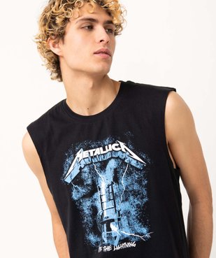 Tee-shirt homme sans manches imprimé - Metallica vue6 - METALLICA - GEMO