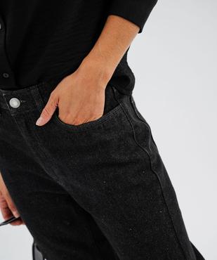 Jean cropped straight pailleté femme vue2 - GEMO(FEMME PAP) - GEMO