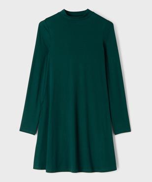 Robe tee-shirt évasée à col montant fille vue1 - GEMO (JUNIOR) - GEMO