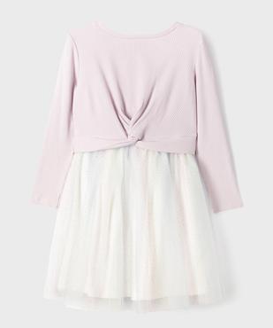 Robe avec jupe en tulle à paillettes fille vue1 - GEMO (ENFANT) - GEMO