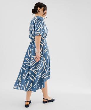 Robe fluide à motifs fleuris femme grande taille vue3 - GEMO 4G GT - GEMO