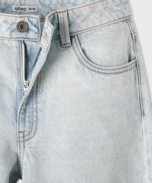 Jean straight en denim 100% coton fille vue2 - GEMO 4G FILLE - GEMO
