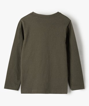Tee-shirt garçon imprimé à manches longues vue3 - GEMO C4G GARCON - GEMO