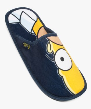 Chaussons homme forme mules à imprimé Simpsons vue5 - SIMPSONS - GEMO