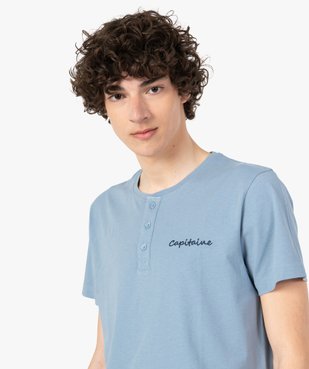 Pyjashort homme bicolore vue2 - GEMO(HOMWR HOM) - GEMO