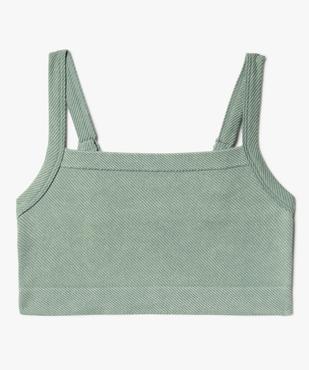 Brassière à col carré et bretelles ajustables fille vue1 - GEMO (JUNIOR) - GEMO