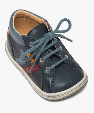 Chaussures premiers pas bébé garçon à lacets - Bopy vue5 - BOPY - GEMO