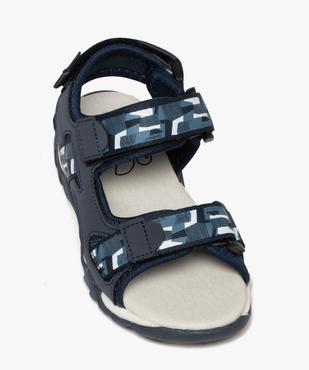 Sandales en toile à brides scratchs garçon - Buggy vue5 - BUGGY - GEMO