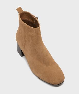 Boots à talon dessus cuir femme - Tanéo vue5 - TANEO - GEMO