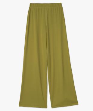 Pantalon large et fluide en maille côtelée femme vue4 - GEMO(FEMME PAP) - GEMO