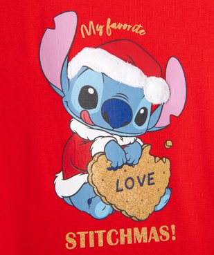 Tee-shirt à manches longues avec motif de Noël fille - Disney vue3 - LILO & STITCH - GEMO