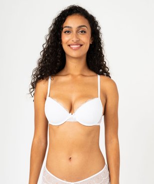 Soutien-gorge corbeille en dentelle à armatures vue1 - GEMO(HOMWR FEM) - GEMO