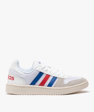 Tennis femme tricolores à lacets – Adidas Hoops 2.0 vue1 - ADIDAS - Nikesneakers