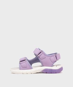 Sandales en toile ajustables par 3 scratchs fille - Lovely Wings vue3 - LOVELY WINGS - GEMO