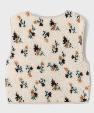Gilet sans manches en maille sherpa fille vue5 - GEMO 4G FILLE - GEMO