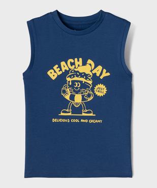 Débardeur avec motif estival garçon vue1 - GEMO 4G GARCON - GEMO