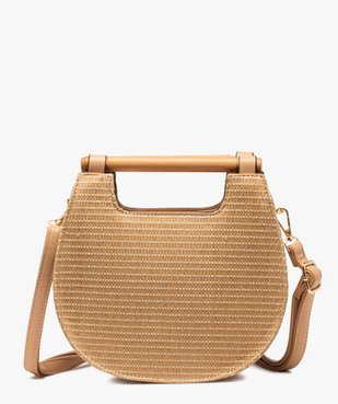 Sac à main femme en raphia à anses rondes vue1 - GEMO (ACCESS) - GEMO