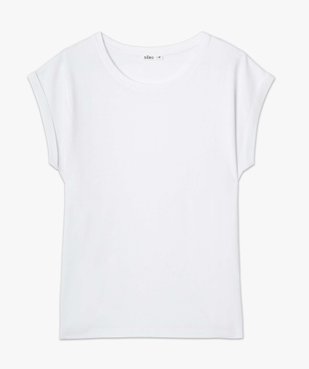 Tee-shirt femme à manches courtes à revers  vue4 - GEMO(FEMME PAP) - GEMO