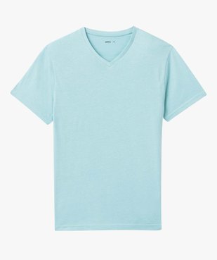 Tee-shirt homme à manches courtes et col V vue4 - GEMO 4G HOMME - GEMO