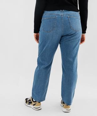 Jean Straight en coton stretch avec taille ajustable femme grande taille vue3 - GEMO 4G GT - GEMO