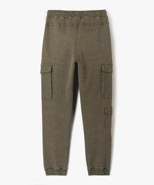 Pantalon jogger coupe slim avec taille ajustable garçon vue3 - GEMO (JUNIOR) - GEMO