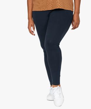 Pantacourt femme grande taille en maille unie et taille élastiquée vue1 - GEMO 4G GT - GEMO