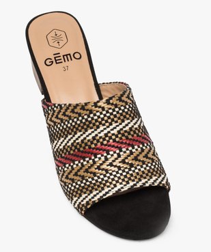 Sandales femme mules à talon avec large bandeau vue5 - GEMO(URBAIN) - GEMO
