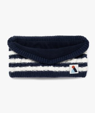 Echarpe snood à torsades doublure polaire bébé garçon vue1 - GEMO 4G BEBE - GEMO