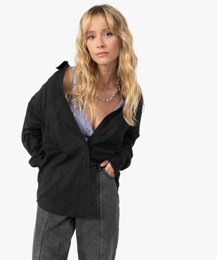 Chemise femme à rayures vue5 - GEMO(FEMME PAP) - GEMO