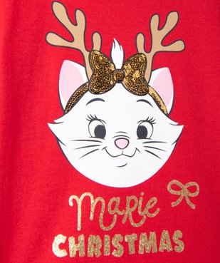 Tee-shirt fille à manches longues thème Noël - Disney vue3 - DISNEY DTR - GEMO