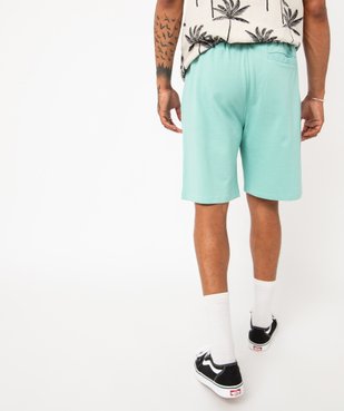 Bermuda homme en coton coupe droite vue3 - GEMO (HOMME) - GEMO
