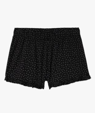 Short de pyjama avec finitions froncées femme vue4 - GEMO 4G FEMME - GEMO