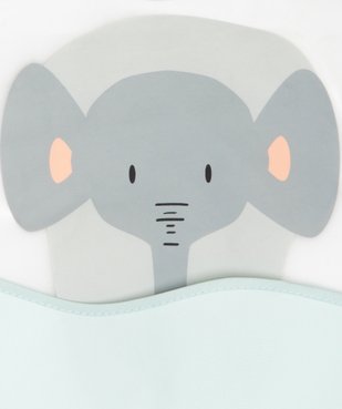 Bavoir bébé plastifié à poche imprimé éléphant vue2 - DIVERS LICENCE - GEMO