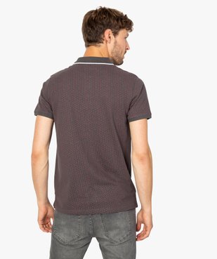 Polo homme à manches courtes et micro-motif vue3 - Nikesneakers C4G HOMME - Nikesneakers