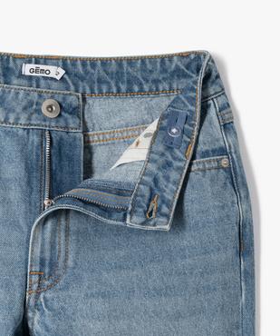 Jean coupe Regular taille haute avec bas sans coutures fille vue3 - GEMO (JUNIOR) - GEMO