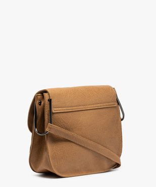 Sac femme forme besace avec clous métalliques vue2 - GEMO (ACCESS) - GEMO