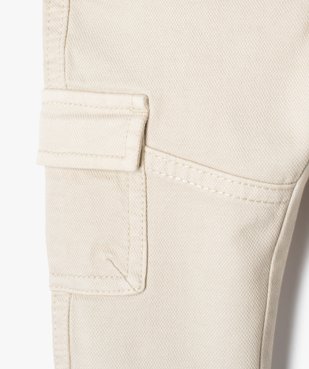 Pantalon bébé garçon cargo avec ceinture chinée - LuluCastagnette vue3 - LULUCASTAGNETTE - GEMO