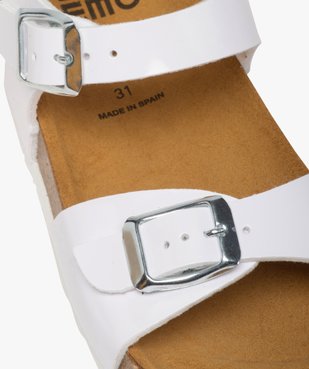 Sandales fille à semelle liège et larges brides à boucle vue6 - GEMO (ENFANT) - GEMO
