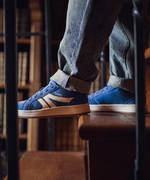 Baskets basses style skateshoes en suédine à lacets élastiques garçon - Camps United vue7 - CAMPS - GEMO