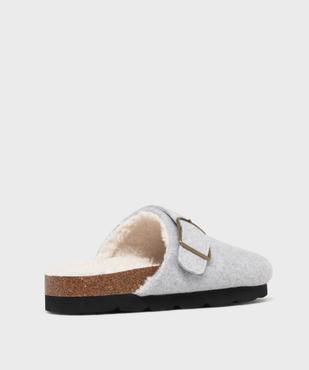 Chaussons sabots doublés sherpa femme - Roadsign vue4 - ROADSIGN - GEMO