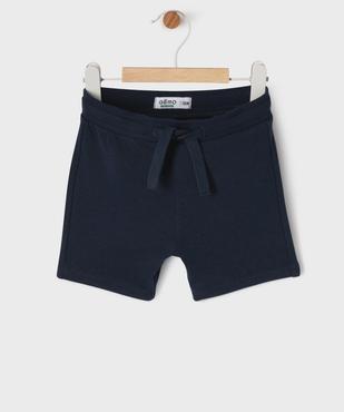 Short en maille avec ceinture ajustable bébé garçon vue4 - GEMO 4G BEBE - GEMO